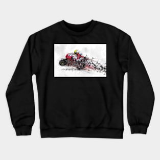 Motorcycle illustration Crewneck Sweatshirt